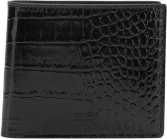 Tom Ford Crocodile-Effect Bi-Fold Wallet