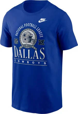 Nike Dallas Cowboys Rewind Essential Nike Mens NFL T-Shirt in Blue | N1994DAV6Z-R8L