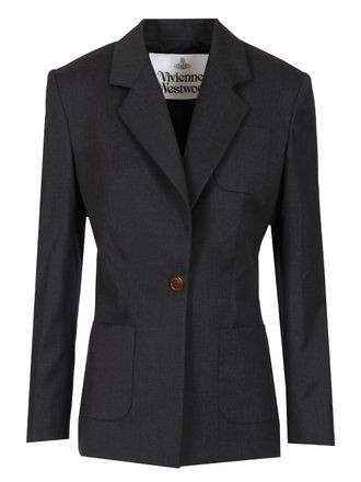 Vivienne Westwood Single-Breasted Blazer Giacche Nero-Donna