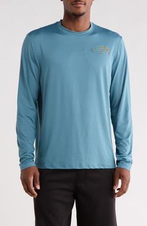Billabong Arch Wave Long Sleeve T-Shirt in Aegean Blue at Nordstrom Rack, Size X-Large