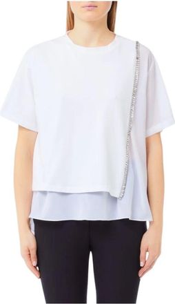 Liu Jo Tops, Dames, Wit, XS, Katoen, T-shirts