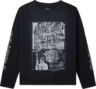 Purple T-shirt con grafica - Nero