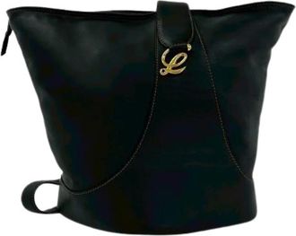 Loewe Pre-owned Anton Leren Schoudertas - Dames - Vintage Tas - Zwart - ONE Size - Leer - Vintage