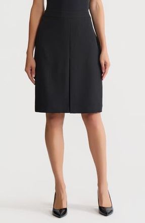 Kasper Pleat Front Pencil Skirt in Black at Nordstrom Rack, Size 16