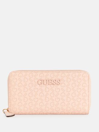 Guess Bowie Debossed Logo Zip-Around Wallet