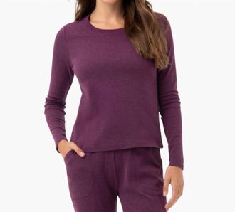 Under The Canopy Organic Long Sleeve Tee In Grape