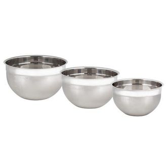 Cuisipro Stainless Steel Mixing Bowl 3 Piece Set in Silver at Nordstrom