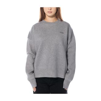 Olaf Hussein Round-neck Truien - Dames - Ronde hals truien - Grijs - L - Truien & Vesten