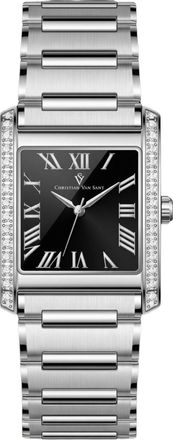 Christian Van Sant Womens Atelier Black Square 20mm
