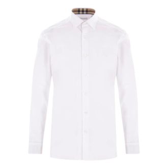 Burberry Formal Shirts, male, White, Size: S Burberry Shirts White