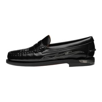 Sebago Dan El Paso Moccasin - Heren - Schoenen - Zwart - Maat: 41 EU Leer