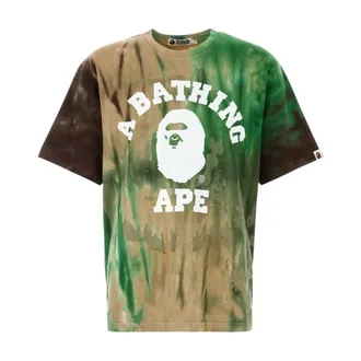 A Bathing Ape T-Shirts, male, Multicolor, Size: XL Cotton Oversize T-Shirt