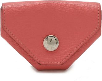 Hermès Pink Chevre Myzore Leather Coin Purse/Coin Case (Pre-Owned)