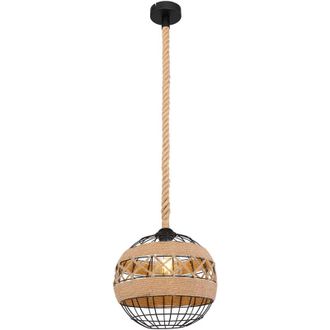 Globo Lighting L&aacute;mpara Colgante - Ulleu - Natural - Metal - &Oslash; 30cm - E27
