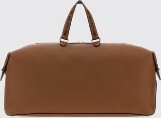 Fendi Borsone in pelle di vitello con cuciture a contrasto Duffle Fendi Lui 55