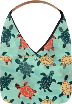 Generic Sea Turtles Reusable Lightweight Grocery Bags - Foldable Into Compact Pouch, Washable & Sturdy, Multipurpose for Shopping and Travel