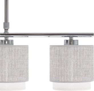 Fabrilamp Lampara Kenya 3xe14 Gris/blanca Regx56x14 Cm