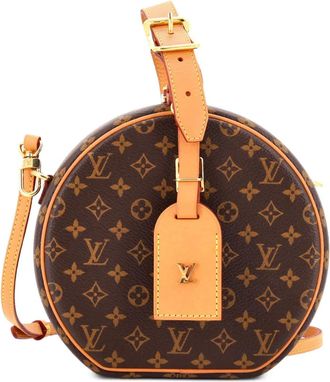 Louis Vuitton Petite Boite Chapeau Bag crossbodytas met monogramprint - Bruin