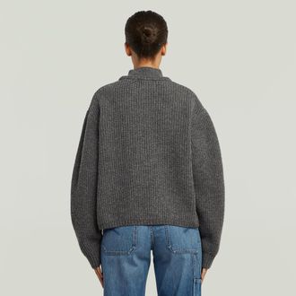 G-Star Cable Double Collar Gebreide Trui - Meerkleurig - Dames