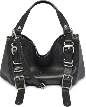Diesel Black Structured Silk-Nylon Shoulder Bag