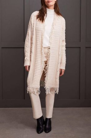 Tribal Senara Sweater Cardigan In Moonstone