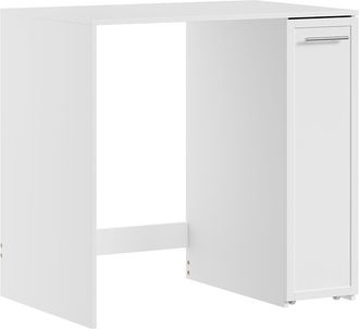 SoBuy Sobuy Mueble Lavadora Y Secadora Con Puerta Armario Para Lavadora Con Caj&oacute;n Estante Con Ruedas Para Lavander&iacute;a 90&times;60&times;88 Cm Capacidad De Carga 120 Kg B