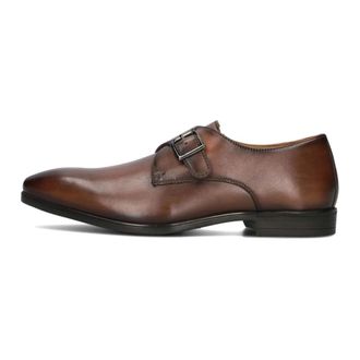 Stefano Lauran Elegante leren herenschoenen - Heren - Nette schoenen - Bruin - 40 EU - Leer - Schoenen