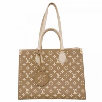 Louis Vuitton Beige Khaki Tote Bag (Pre-Owned)