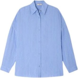 Sessun Dazik Shirt - Dames - Overhemden - Blauw - M - Overhemden