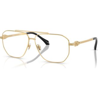 Versace 59mm Square optical glasses in Gold at Nordstrom