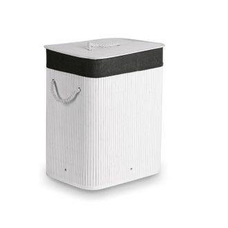 OEM Cesta Para La Ropa De Bamb&uacute; Grande Blanco Cesta Para La Ropa De Ba&ntilde;o Tadar 40x30