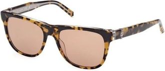 Guess Sunglasses, male, Brown, 54 MM, Square Sunglasses