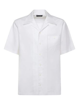 Dolce & Gabbana chest-pocket revere shirt - Bianco