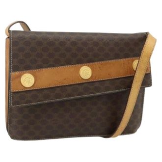 Celine Pre-owned Cross Body Bags, female, Brown, Size: ONE SIZE Pre-owned Vintage Shoulder Bag