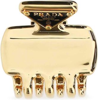 Prada Gold Metal Hair Clip