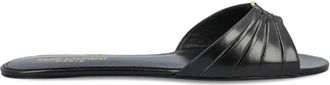 Saint Laurent Black Leather Flats