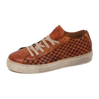 Jako Vintage effect handgemaakte schoen model Matty - Heren - Sneakers - Bruin - 40 1/2 EU - Schoenen