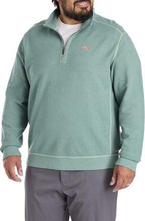 Tommy Bahama Big & Tall Montego Bay 1/2-Zip Pullover in Dark Spa at Nordstrom, Size 2X Big