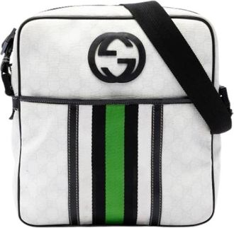 Gucci Pre-owned Crossbody Bag - unisex - Vintage Schoudertas - Wit - ONE Size - Vintage
