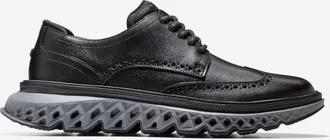 Cole Haan Mens 5.ZER&Oslash;GRAND Wingtip Oxford Shoes - Black Size 10.5