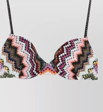 Missoni underwired zigzag bikini set thin straps