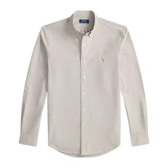 Ralph Lauren Casual Shirts, male, Beige, M, Slim Fit Oxford Shirt