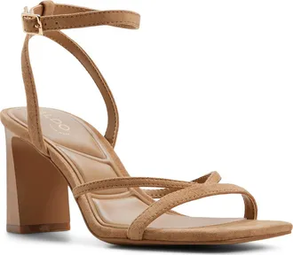Aldo Stellare Ankle Strap Sandal in Medium Brown at Nordstrom, Size 7.5