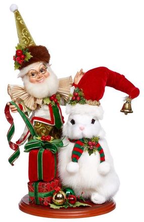 Mark Roberts Ribbons and Rabbit Elf Scene in Red at Nordstrom