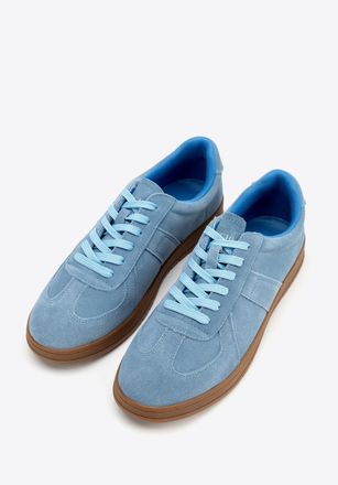 Wittchen Heren Blauwe Su&egrave;de Sneakers