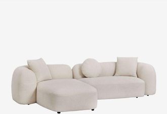 Sklum Sklum - Sof&aacute; Modular Chaise Longue Izquierdo De 2 Piezas En Chenilla Coco