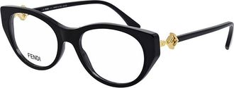 Fendi Fendi Womens Ff Diamonds 53Mm Optical Frames