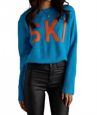 Panache Hit The Slopes Ski Sweater In Blue