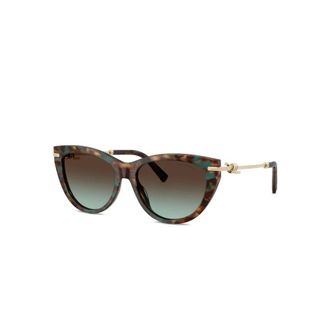 Tiffany & Co. Acetate Cat Eye Zonnebril - Dames - Zonnebrillen - Bruin - 55 MM - Accessoires