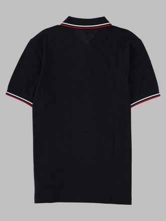Fred Perry Twin-Tipped Cotton Polo - Black